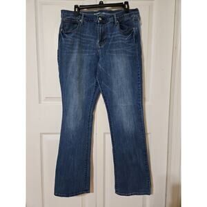 Old Navy Women's Size 14 Denim Blue Jeans Straight Leg Medium Rise Medium Wash